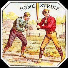Home Strike cigar box label