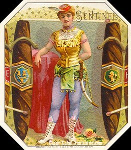 Sentinel- cigar box label