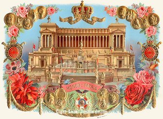 architecture theme cigar label