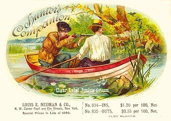 Hunters Companion-cigar box label