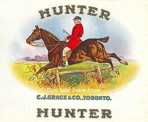 Hunter- cigar box label