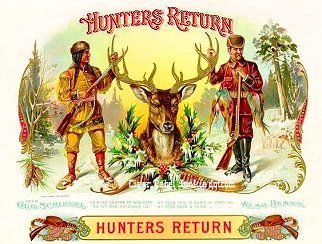 Hunters Return-cigar box label