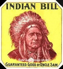 Indian Bill cigar label