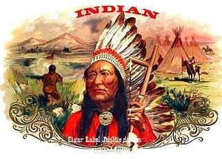 Indian cigar box label
