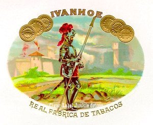 Ivanhoe-cigar box label