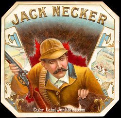Jack Necker outer cigar label