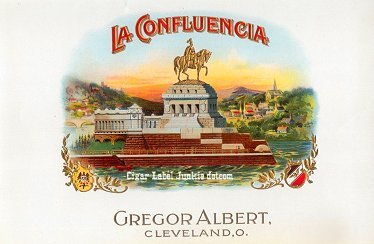 La Confluencia- cigar box label