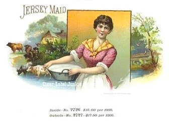 Jersey Maid- cigar box label