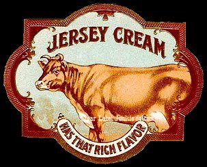 Jersey Cream- cigar box label
