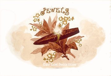 Jewels cigar box label