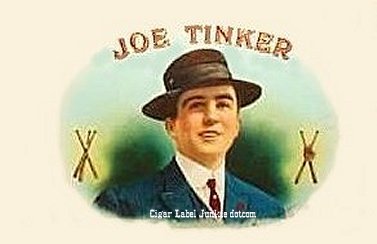 Joe Tinker cigar box label