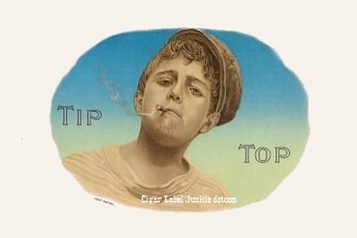 Tip Top- cigar box label