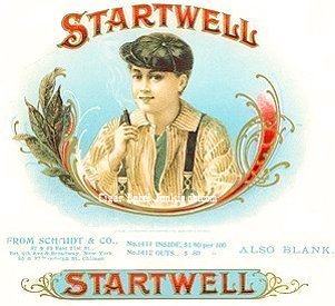 Startwell- cigar box label