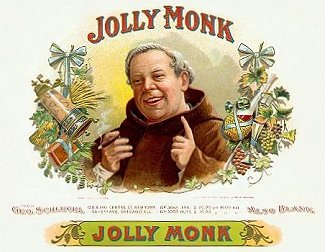 Jolly Monk cigar label