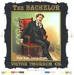 The Bachelor- cigar box label
