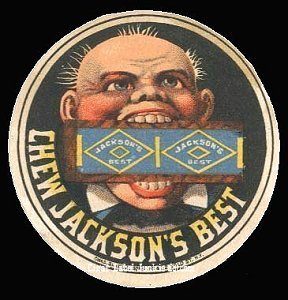 Jackson's Chew- cigar box label