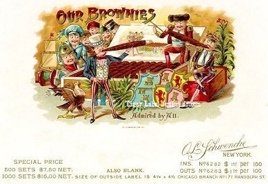 Our Brownies- cigar box label