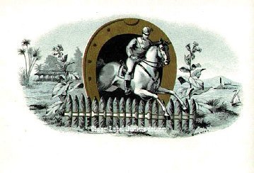 Jumping Horse cigar box label