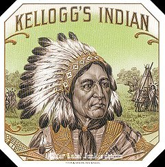 Kelloggs Indian cigar label
