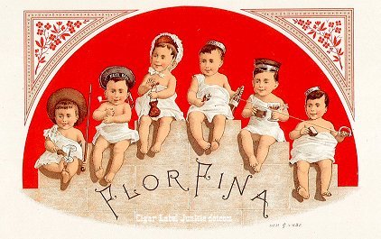 UT Babies- cigar box label