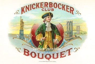 Kinckerbocker Club-cigar box label