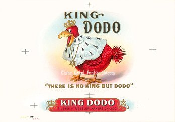 King Dodo cigar box label