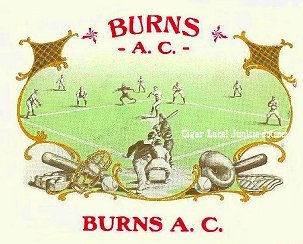 Burns AC- cigar box label