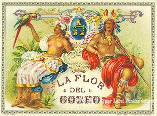 LFD Golfo cigar box label