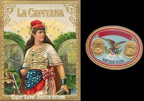 La Capitana outer cigar box label