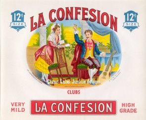 La Confesion 12 inner cigar label