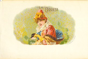 La Coqueta inner cigar label
