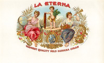 La Eterna cigar box label