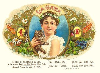 La Gata- cigar box label
