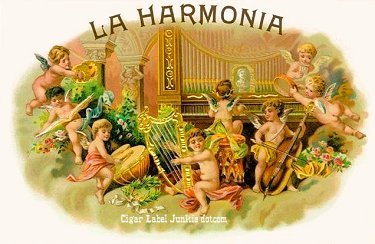 La Harmonia cigar box label