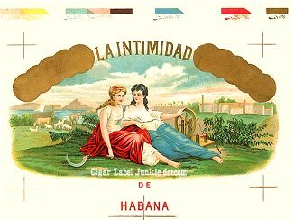 La Intimidad cigar box label