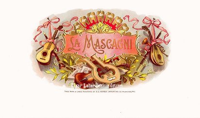 La Mascagni cigar box label