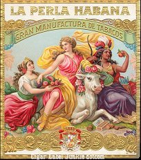 La Perla Habana- cigar box label