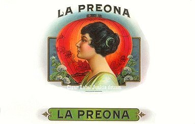 La Preona- cigar box label
