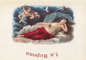 La Reposa cigar box label