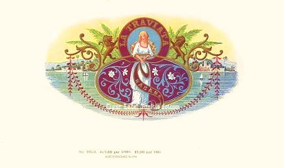 La Traviata cigar box label