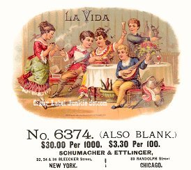 La Vida-cigar box label
