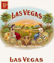 Las Vegas-cigar box label