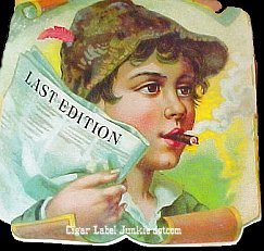 Last Edition cigar box label