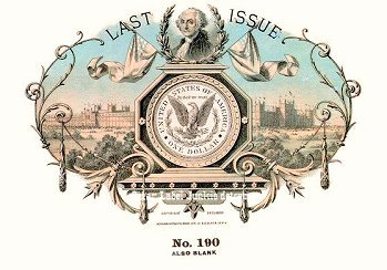 Last Issue cigar box label