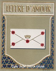 Lettre D Amour cigar box label