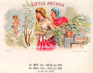 Little Archer inner cigar label