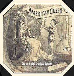 American Queen- cigar box label