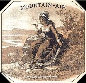 Mountain Air- cigar box label