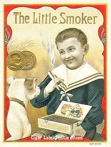 Little Smoker- cigar box label