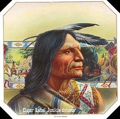 Long Feather cigar label